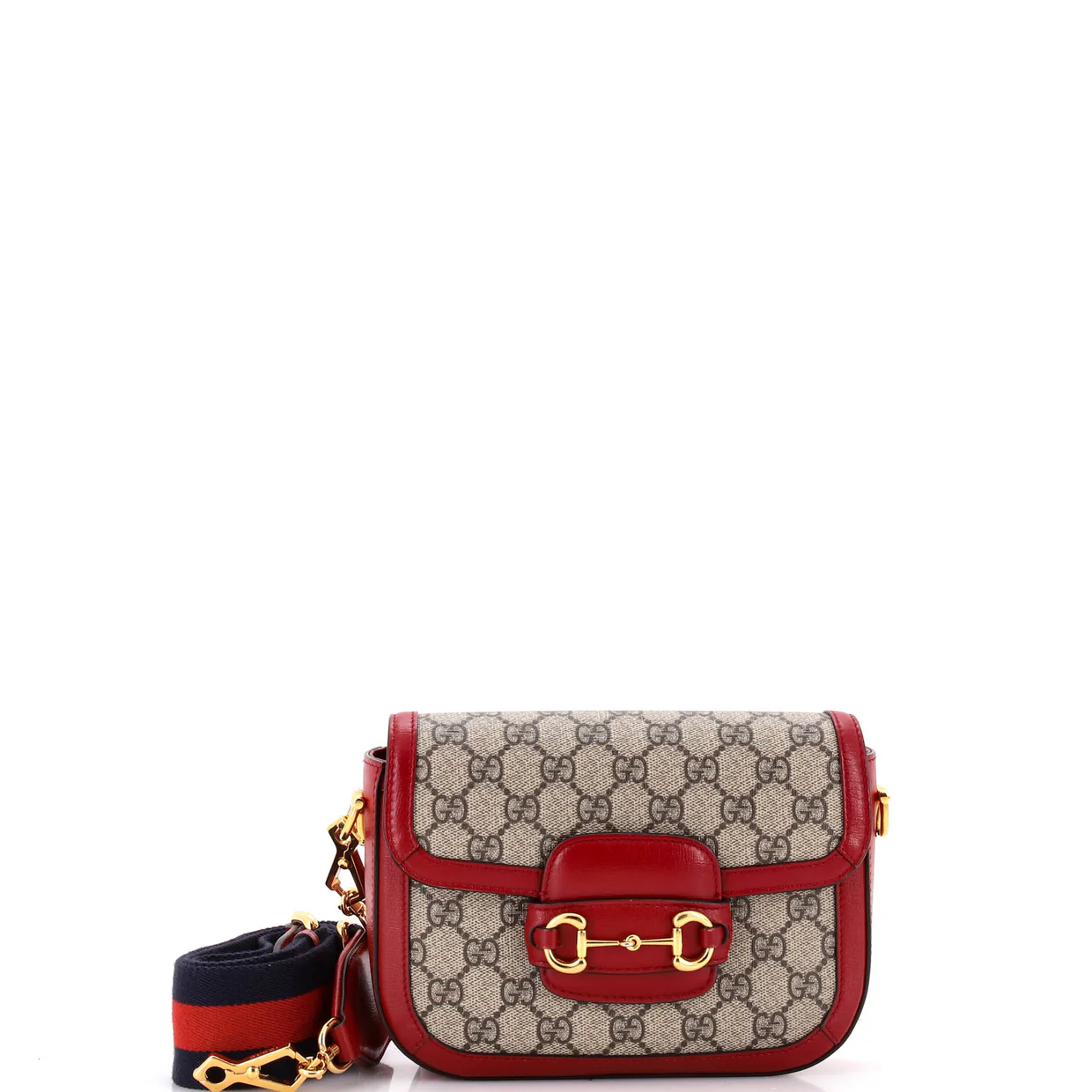 Horsebit 1955 Shoulder Bag GG Coated Canvas with Leather Mini - Deep Luxury