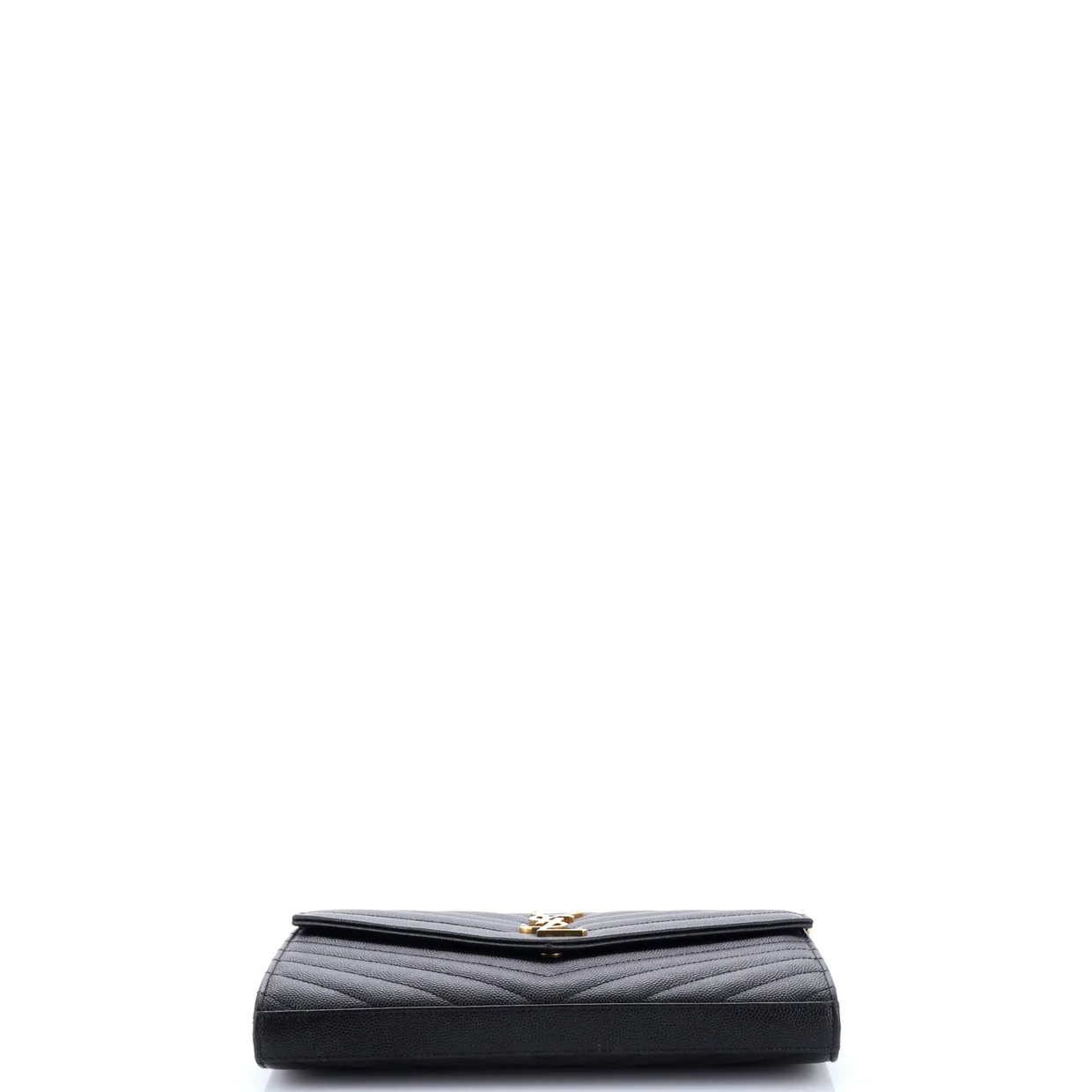 Classic Monogram Wallet on Chain Matelasse Chevron Leather Medium - Deep Luxury