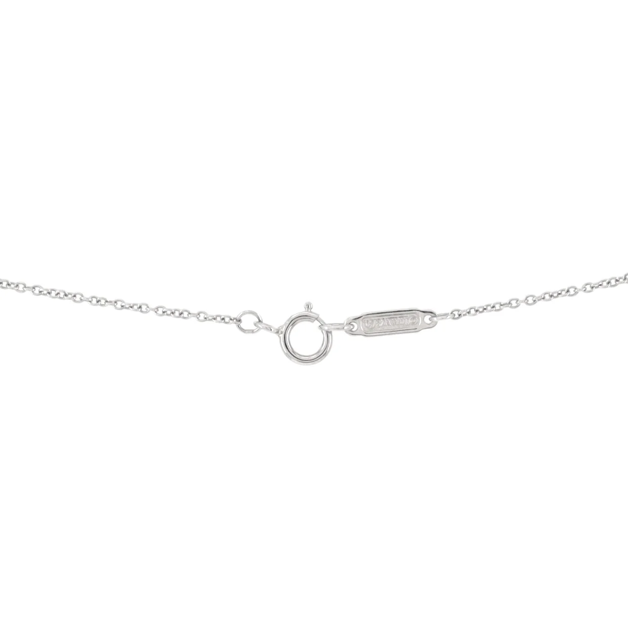 East-West Pendant Necklace Platinum with Diamonds 0.37CT - Deep Luxury