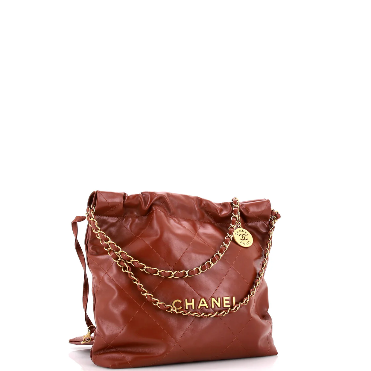 22 Chain Hobo Quilted Calfskin Small - Deep Luxury