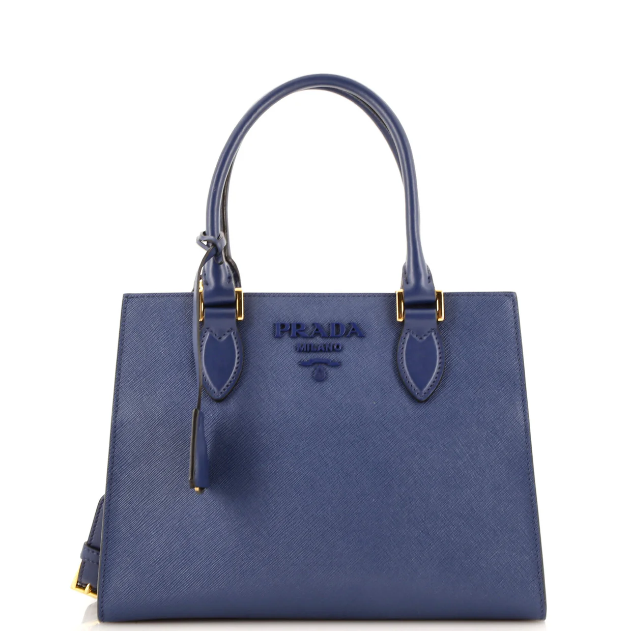 Monochrome Tote Saffiano with City Calf Small - Deep Luxury
