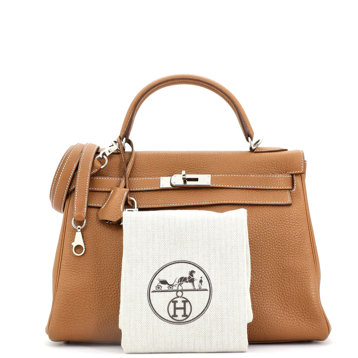 Kelly Handbag Gold Togo with Palladium Hardware 32 - Deep Luxury