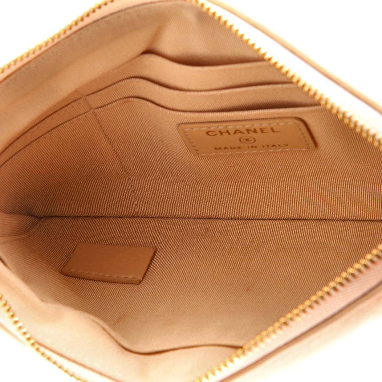 19 O Case Pouch Quilted Goatskin Small - Deep Luxury