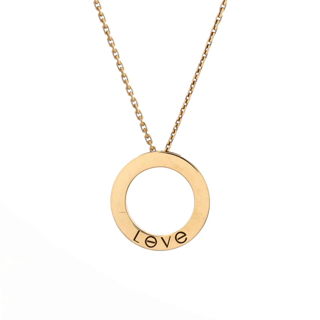 Love Pendant Necklace 18K Yellow Gold - Deep Luxury