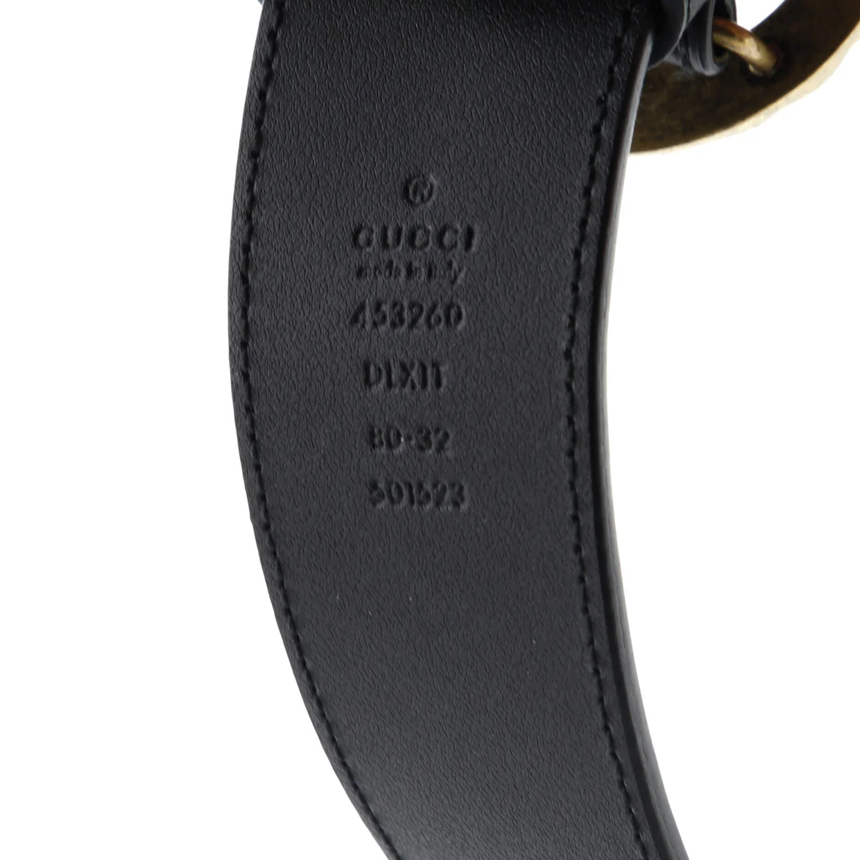 Pearly GG Marmont Belt Leather Wide - Deep Luxury
