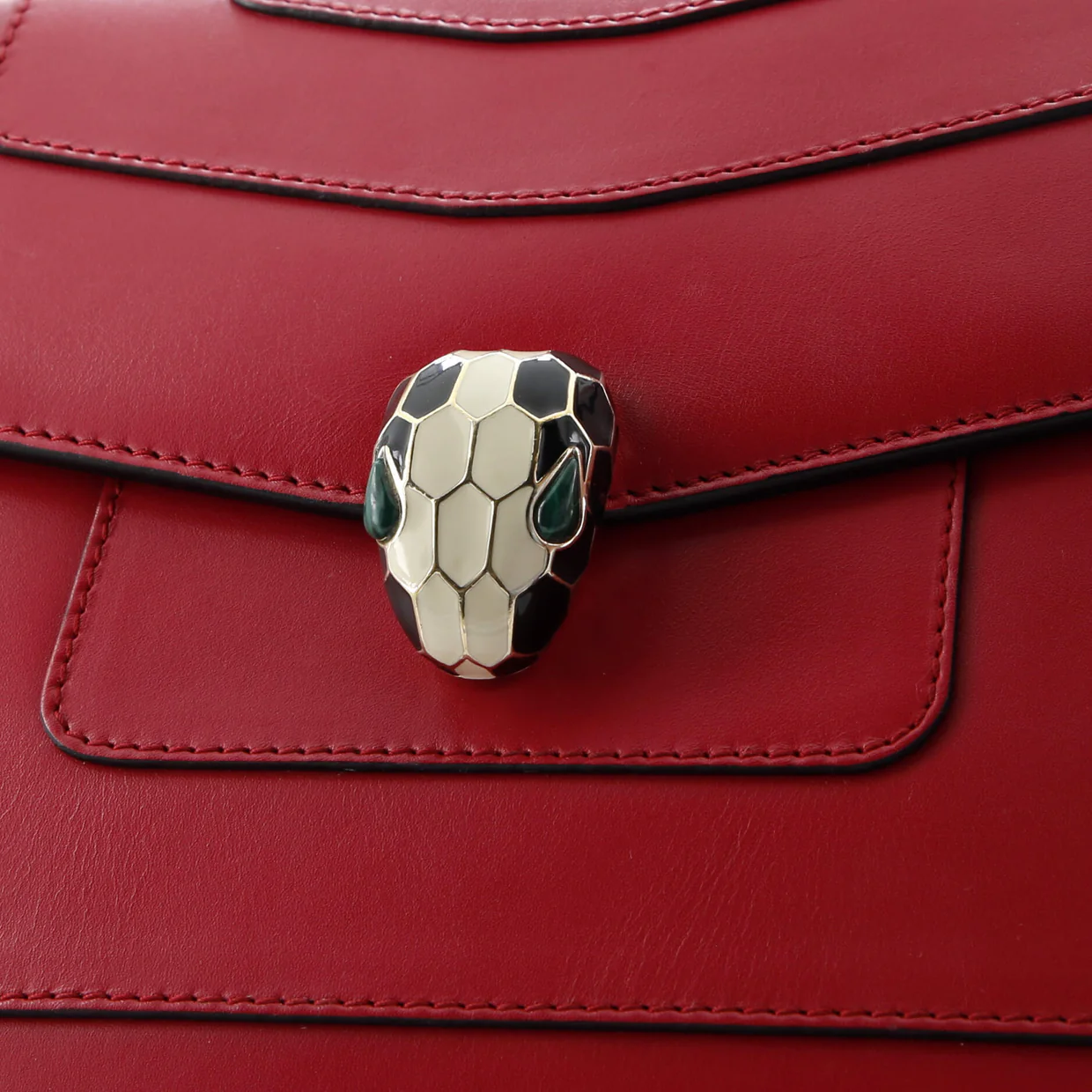 Serpenti Forever Square Shoulder Bag Leather Medium - Deep Luxury