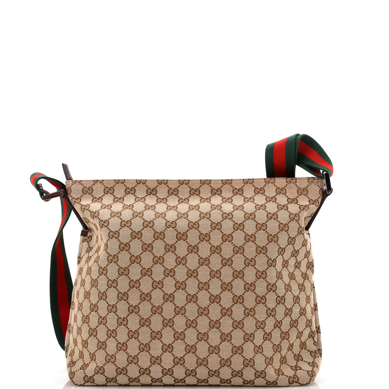 Front Pocket Web Messenger GG Canvas Medium - Deep Luxury