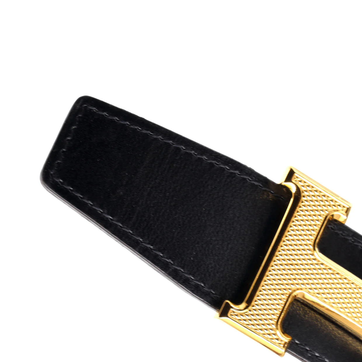 Constance Reversible Belt Leather with Guilloche Hardware Medium - Deep Luxury