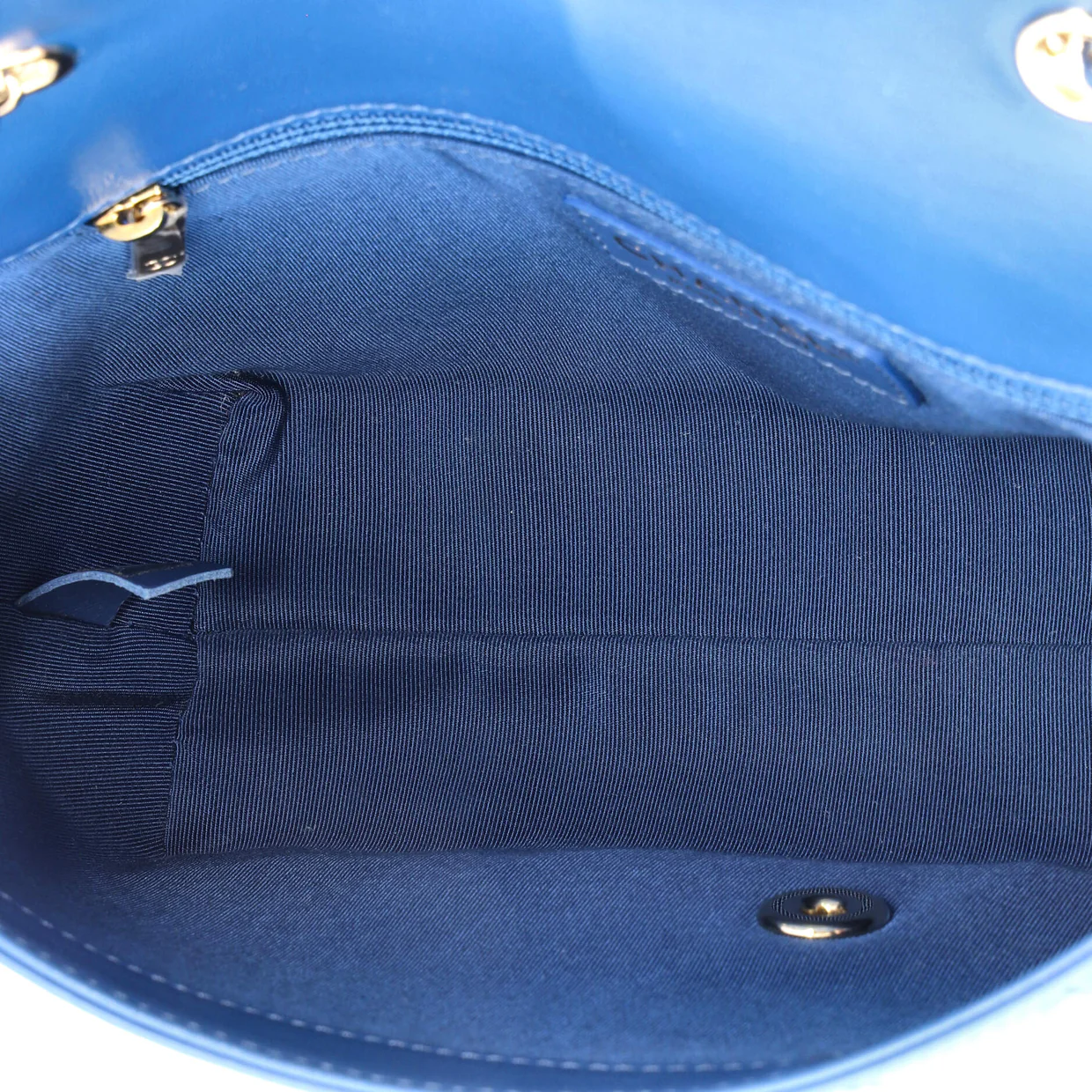 Covered CC Flap Bag Stitched Calfskin Medium - Deep Luxury