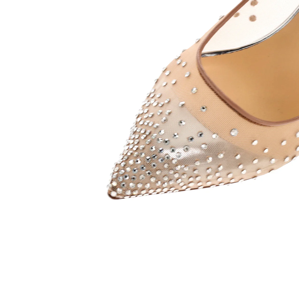 Women's Follies Strass Pumps Crystal Embellished Mesh 100 - Deep Luxury