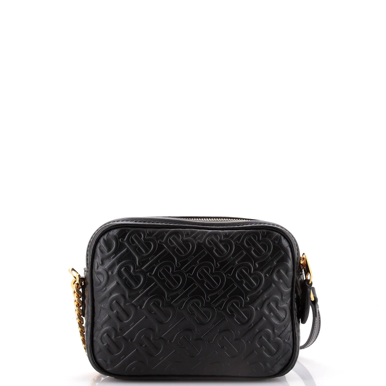 TB Camera Bag Monogram Embossed Leather Medium - Deep Luxury