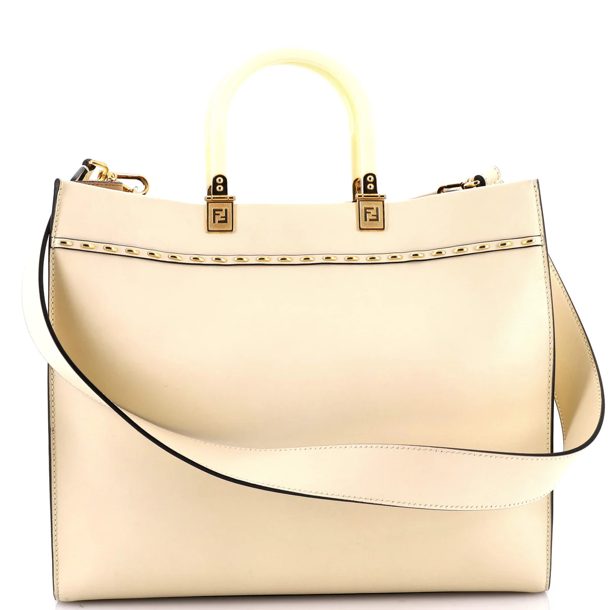 Sunshine Shopper Tote Leather Medium - Deep Luxury