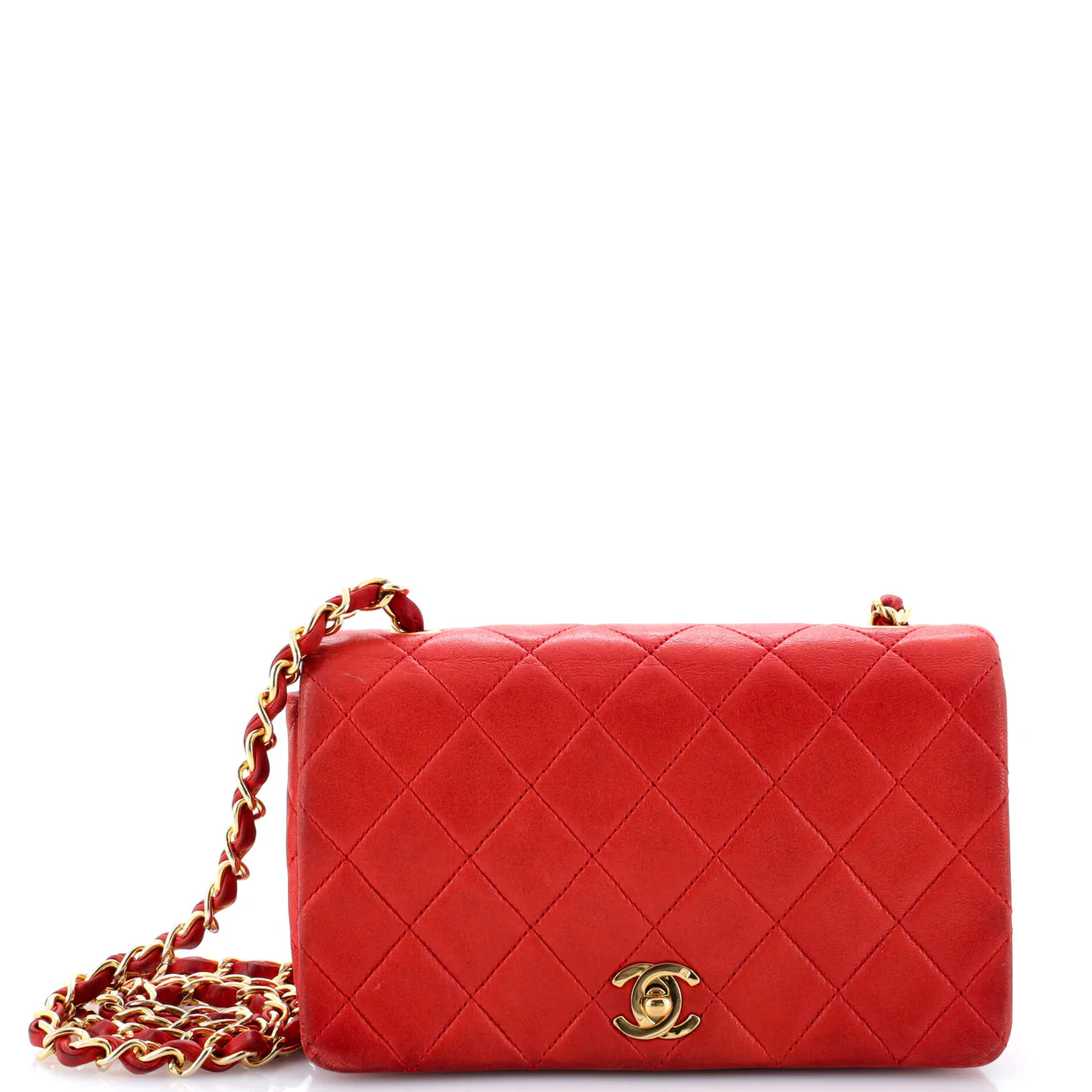 Vintage Full Flap Bag Quilted Lambskin Mini - Deep Luxury