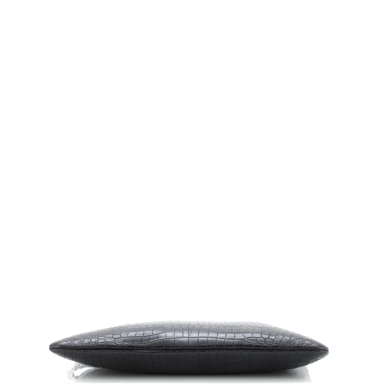 Classic Monogram Tablet Wristlet Pouch Crocodile Embossed Leather - Deep Luxury