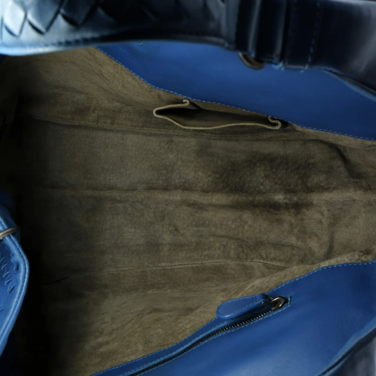 Boy Flap Bag Chevron Denim Old Medium - Deep Luxury