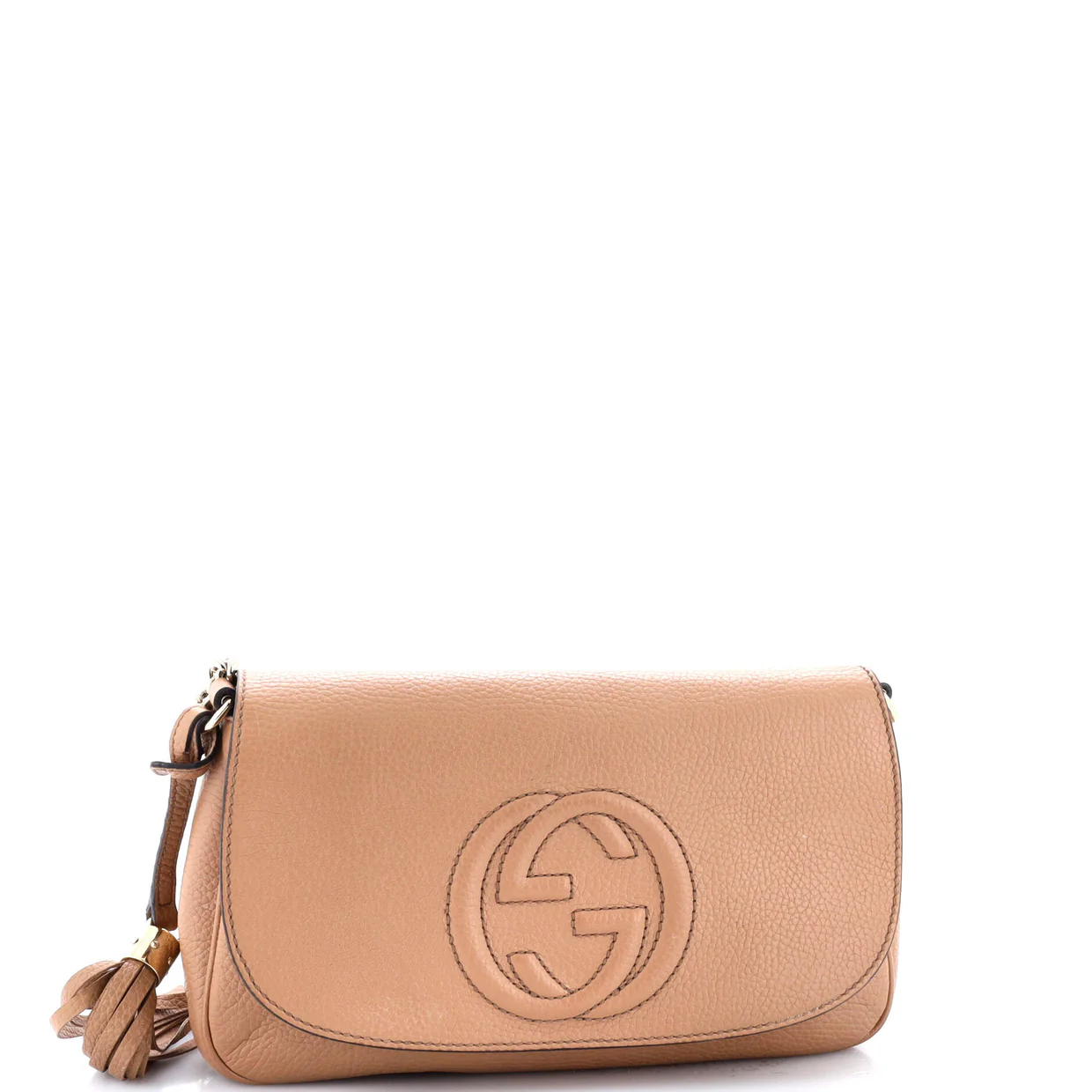 Soho Chain Crossbody Bag Leather Medium - Deep Luxury