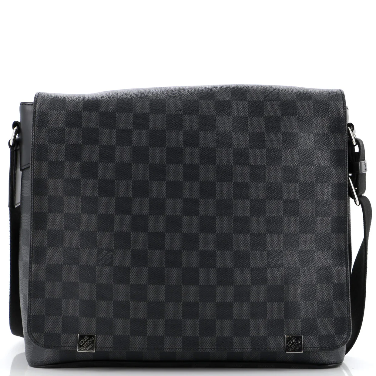 District NM Messenger Bag Damier Graphite MM - Deep Luxury