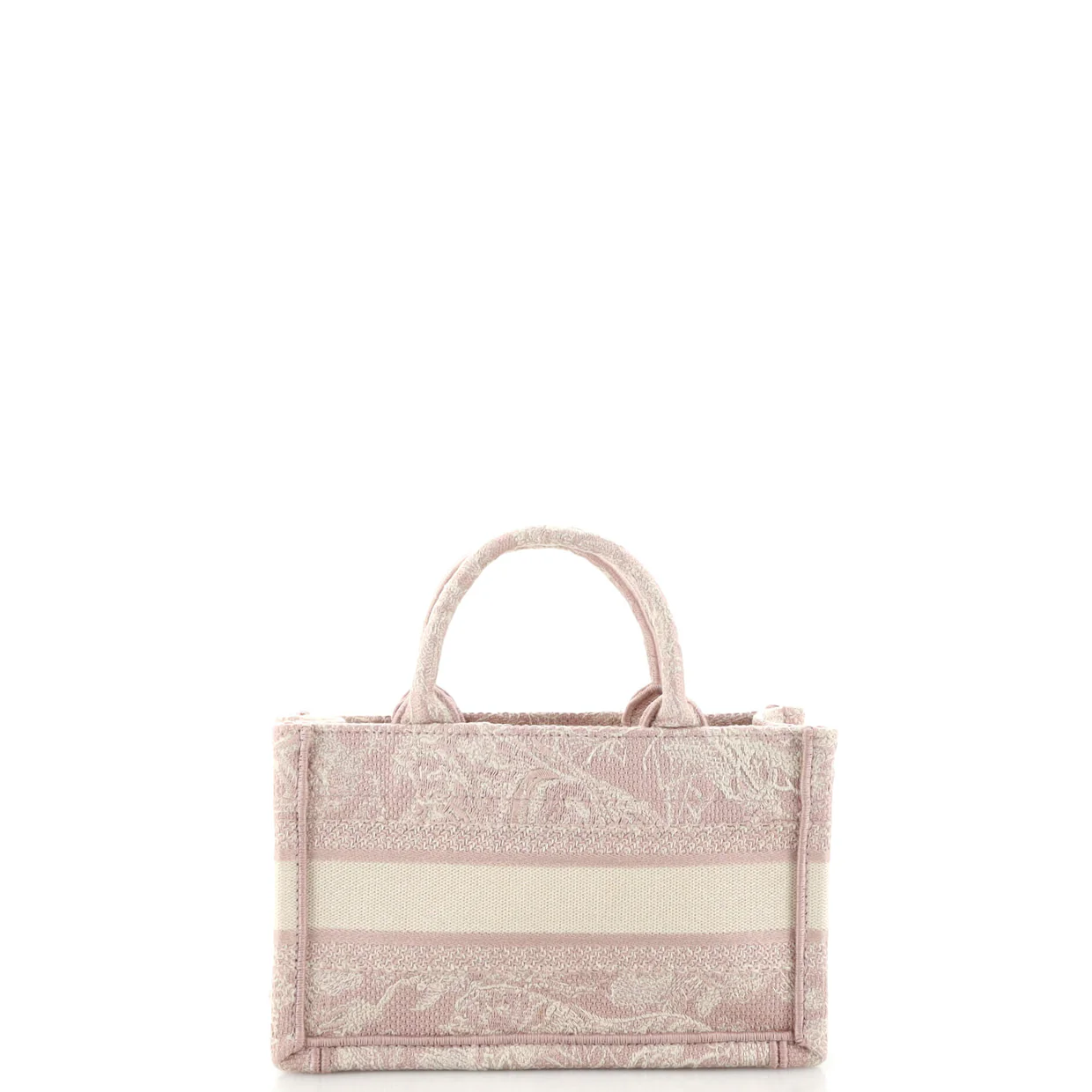 Book Tote with Strap Embroidered Canvas Mini - Deep Luxury