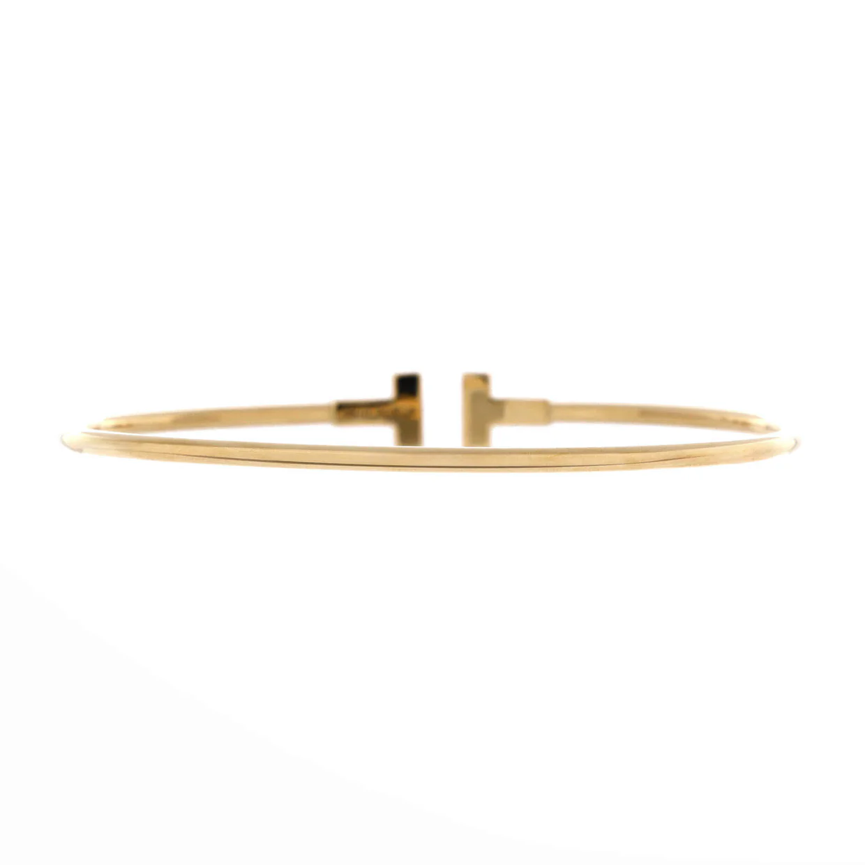 T Wire Bracelet 18K Yellow Gold Narrow - Deep Luxury