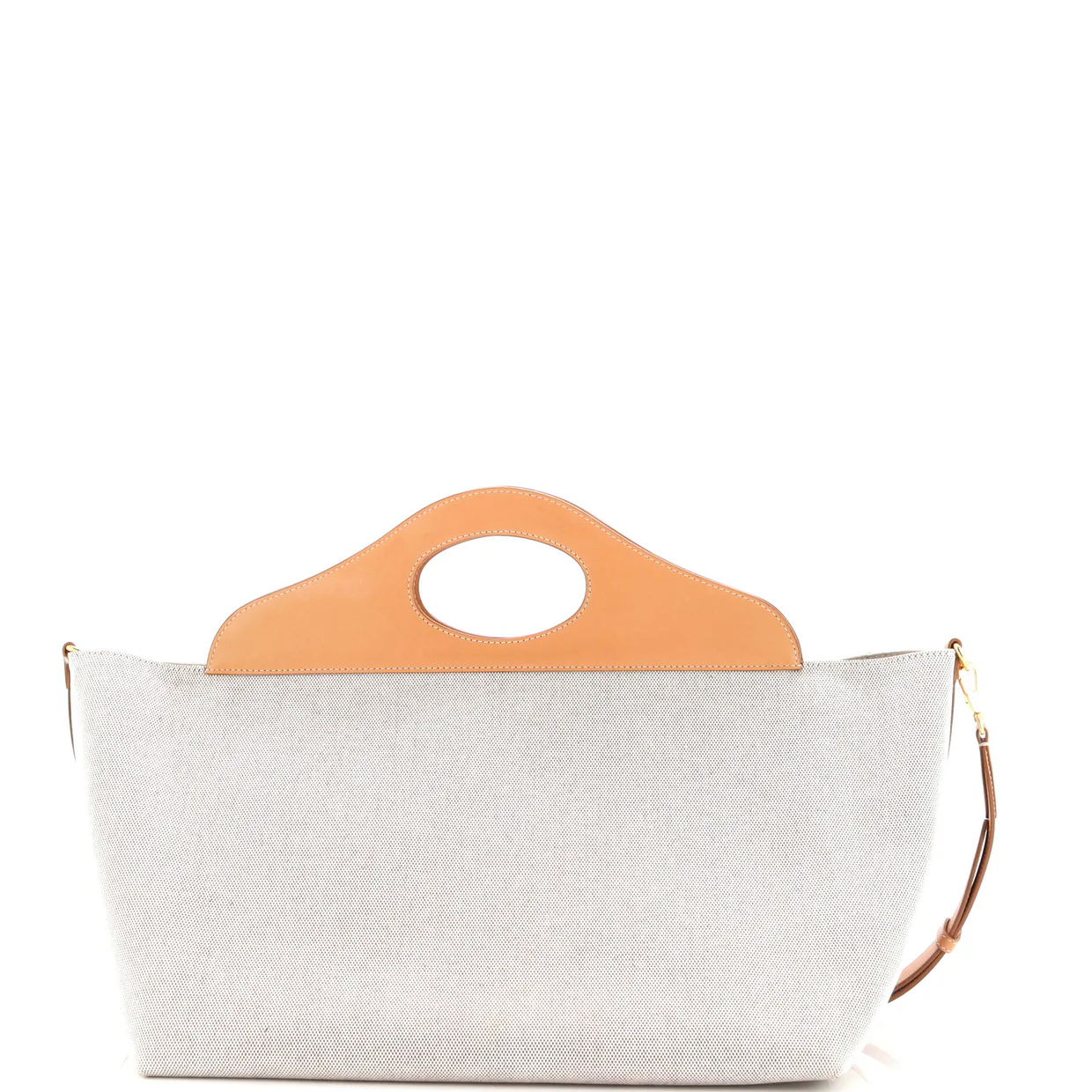 Soft Pocket Tote Canvas with Leather Medium - Deep Luxury