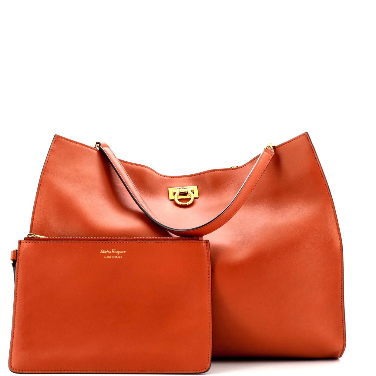 Trifolio Tote Leather Large - Deep Luxury