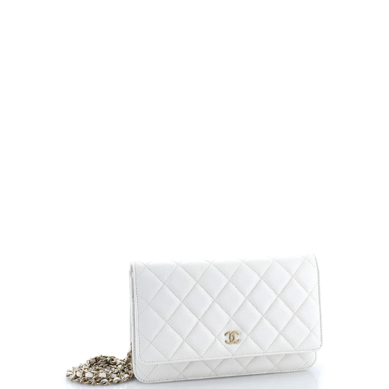 Wallet on Chain Quilted Caviar - Deep Luxury