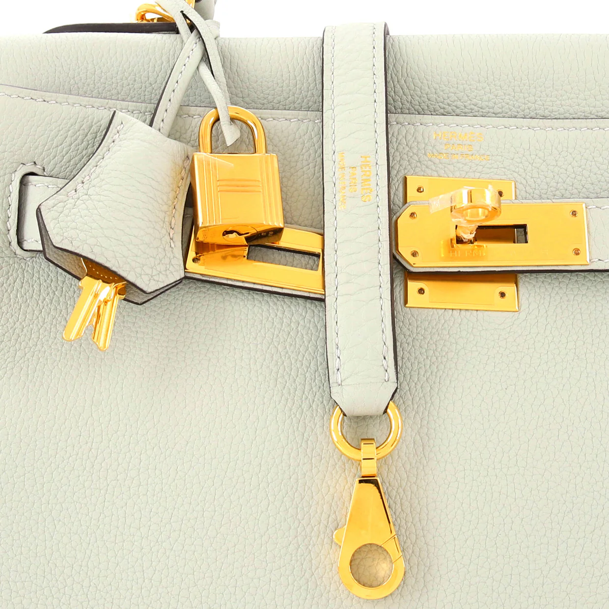 Kelly Handbag Grey Togo with Gold Hardware 28 - Deep Luxury