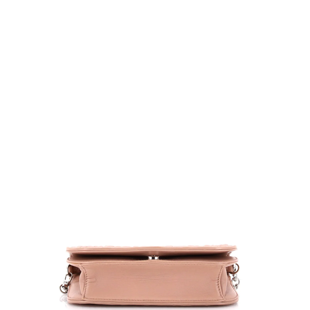 Chain Flap Crossbody Bag Nappa Gaufre Small - Deep Luxury