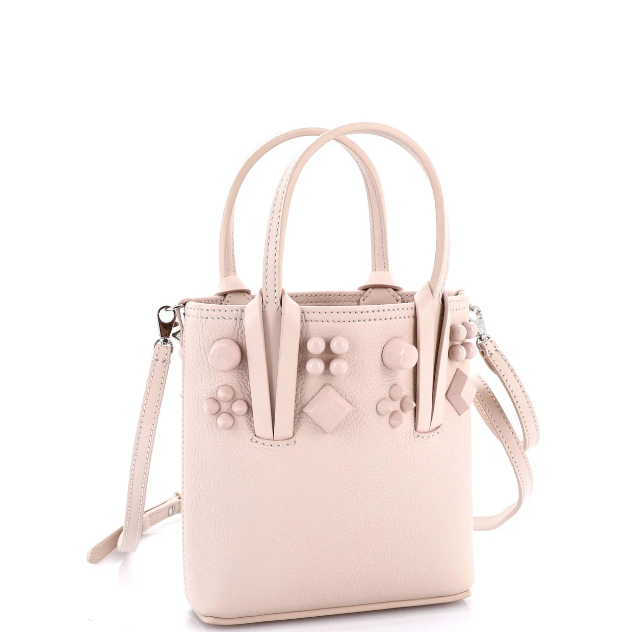 Cabata Tote Studded Leather Mini - Deep Luxury