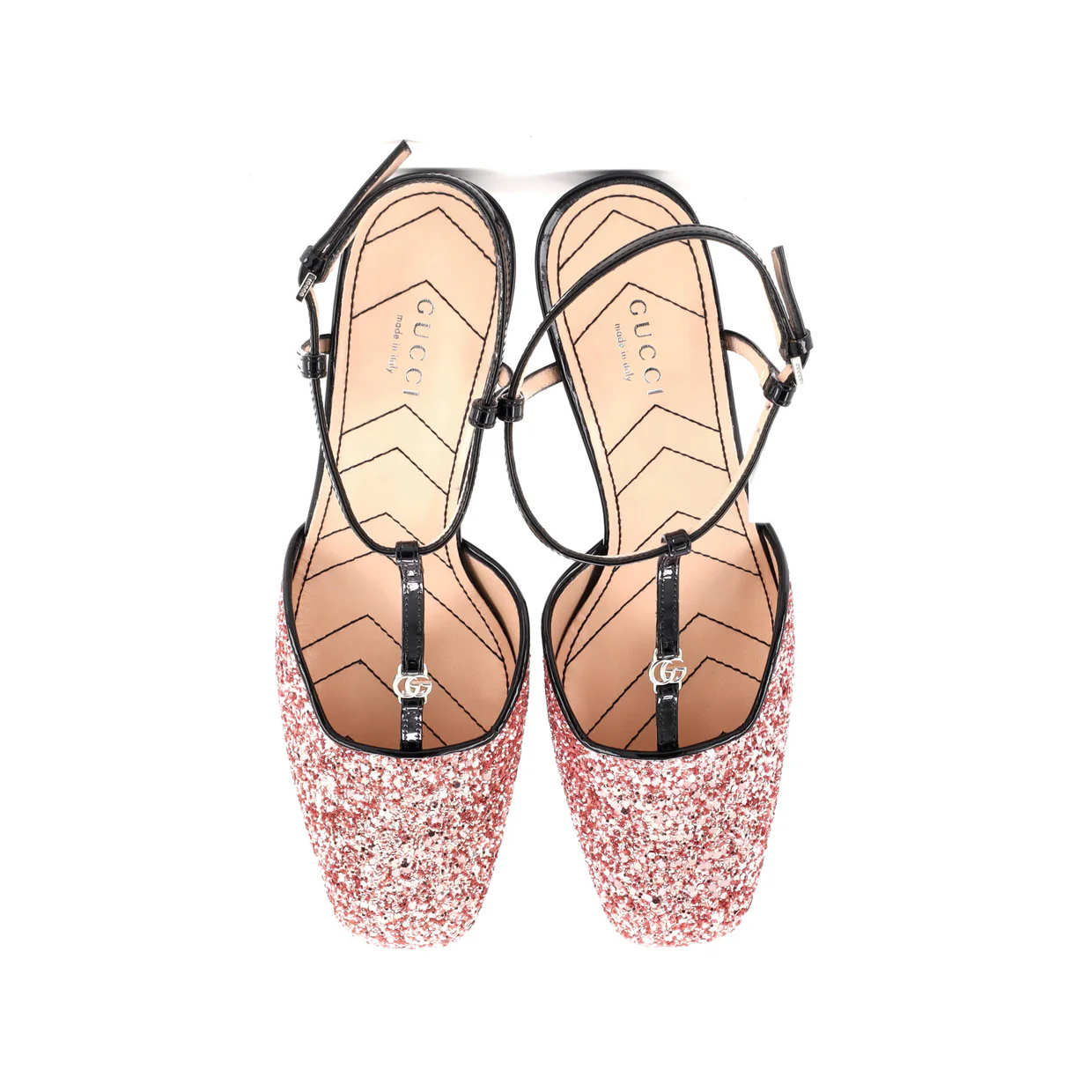 Women's Slingback Pumps Glitter and Patent - Deep Luxury