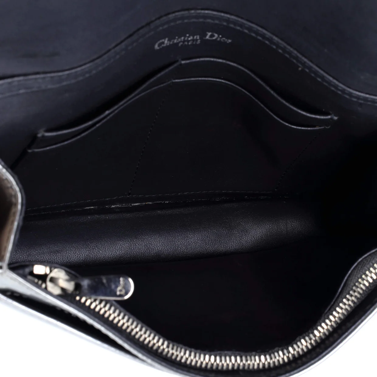 Diorama Wallet on Chain Cannage Embossed Calfskin - Deep Luxury