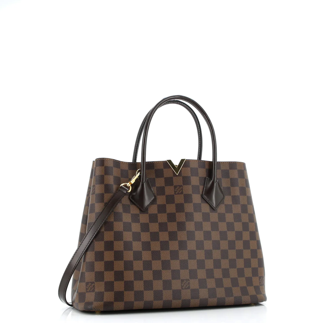 Kensington Handbag Damier - Deep Luxury