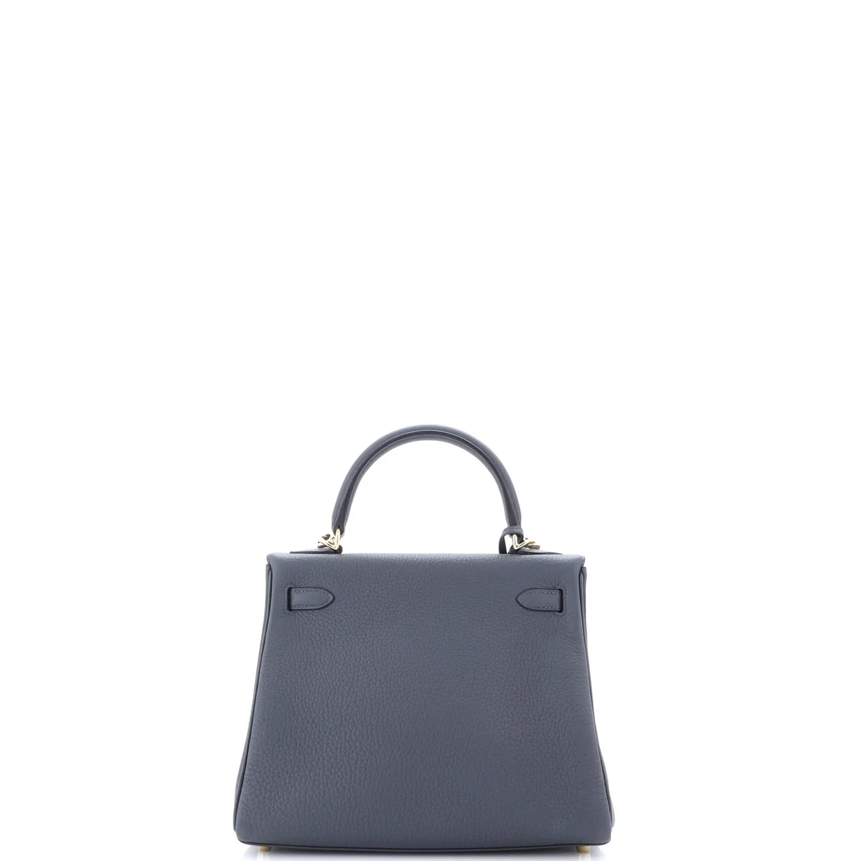 Kelly Handbag Grey Togo with Permabrass Hardware 25 - Deep Luxury