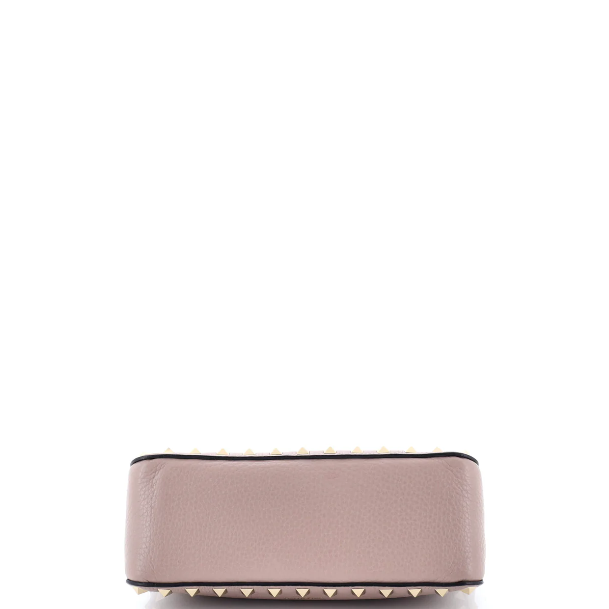 Rockstud Zip Pochette Shoulder Bag Leather Small - Deep Luxury