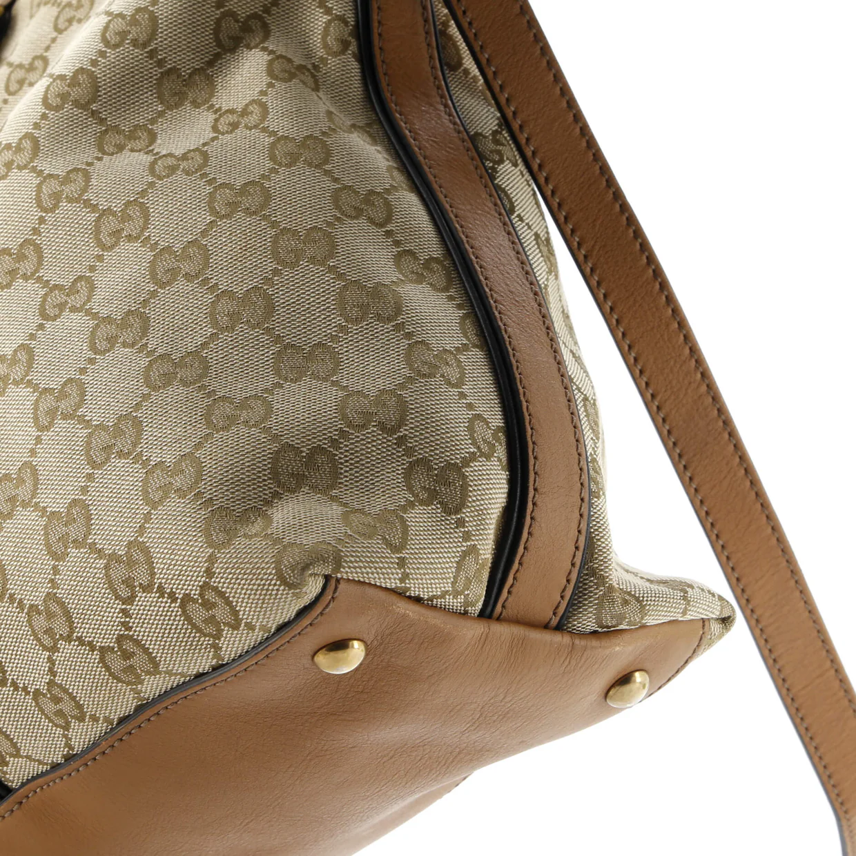 Rania Convertible Top Handle Bag Web GG Canvas Medium - Deep Luxury