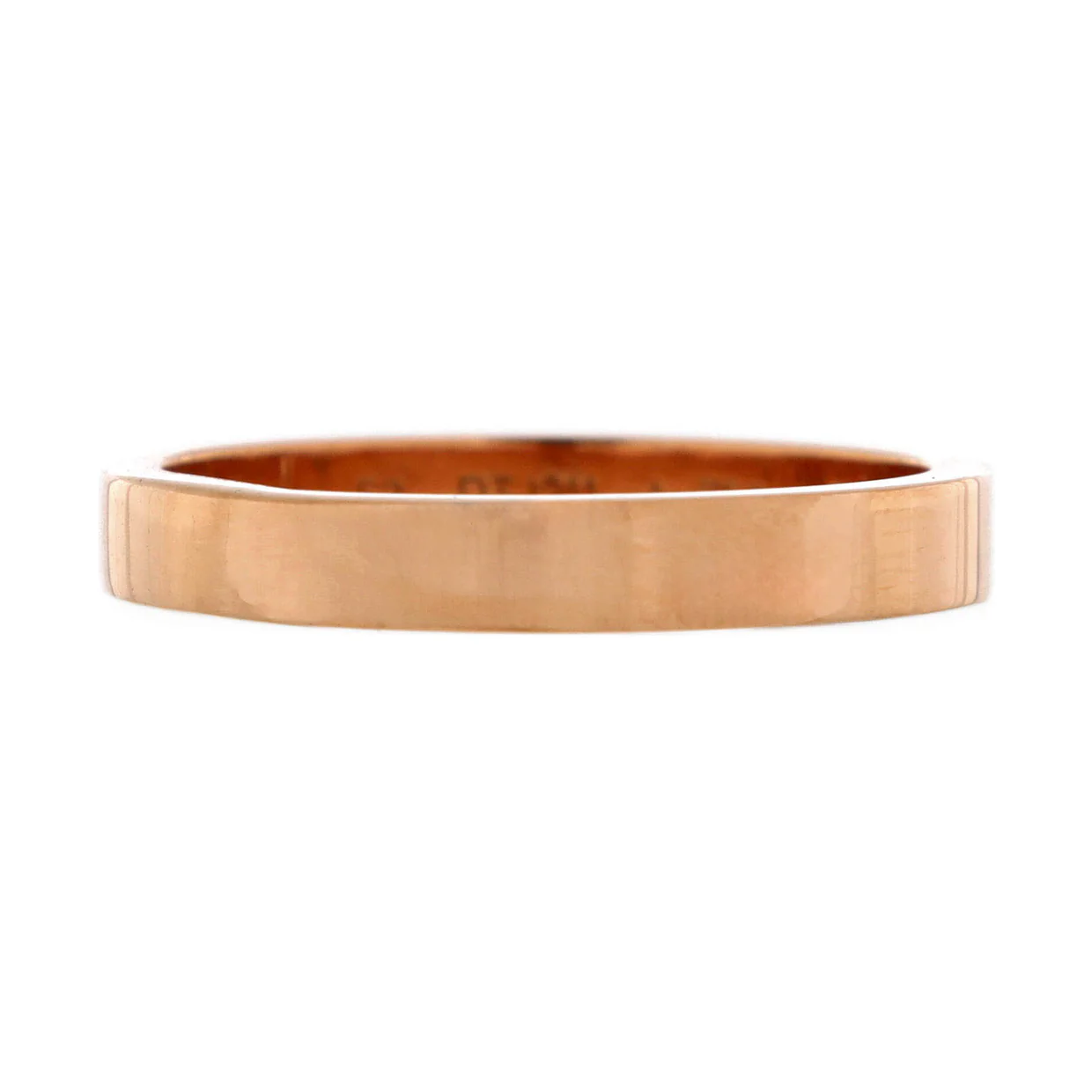 C de Cartier Wedding Band Ring 18K Rose Gold with Diamond - Deep Luxury
