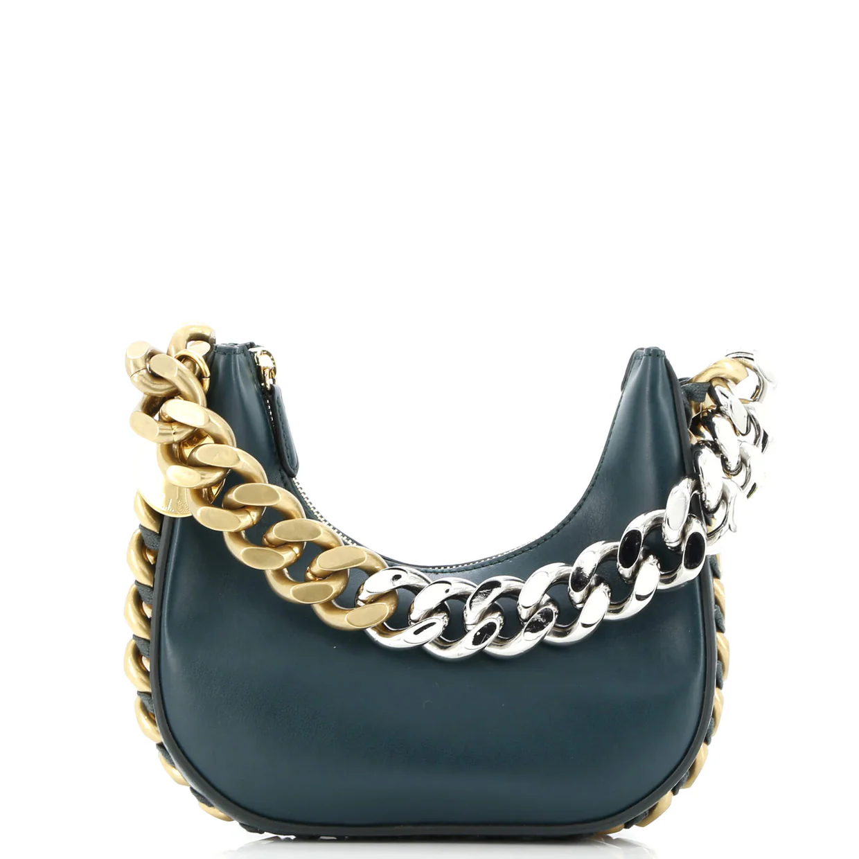 Frayme Zipped Hobo Bag Faux Leather Mini - Deep Luxury