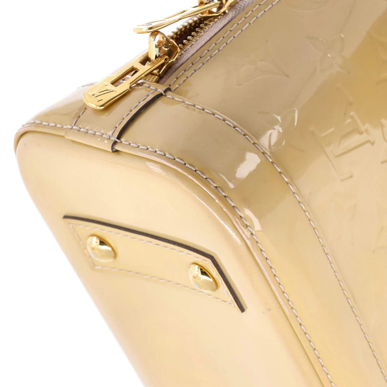 Alma Handbag Monogram Vernis BB - Deep Luxury