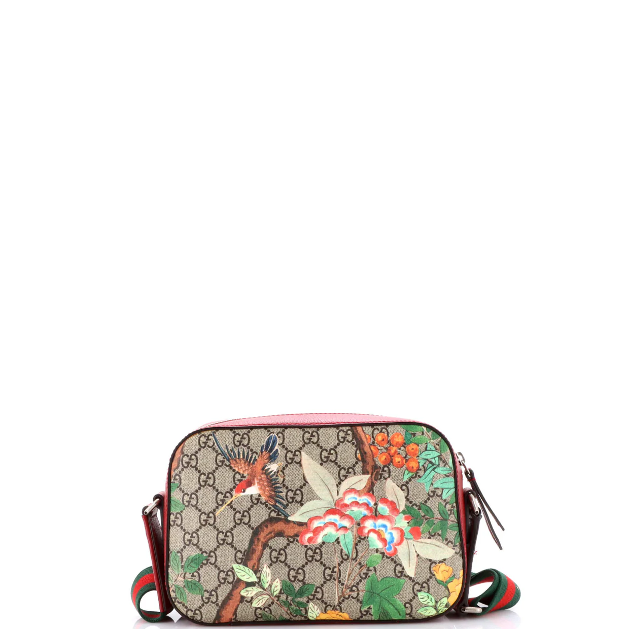 Camera Shoulder Bag Tian Print GG Coated Canvas Medium - Deep Luxury