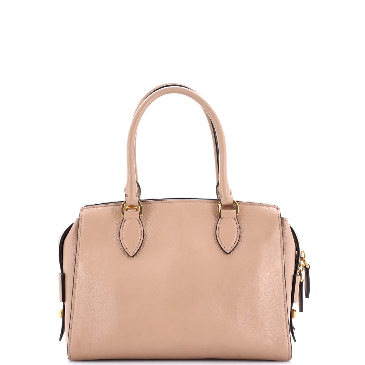 Top Handle Satchel Glace Calf Small - Deep Luxury