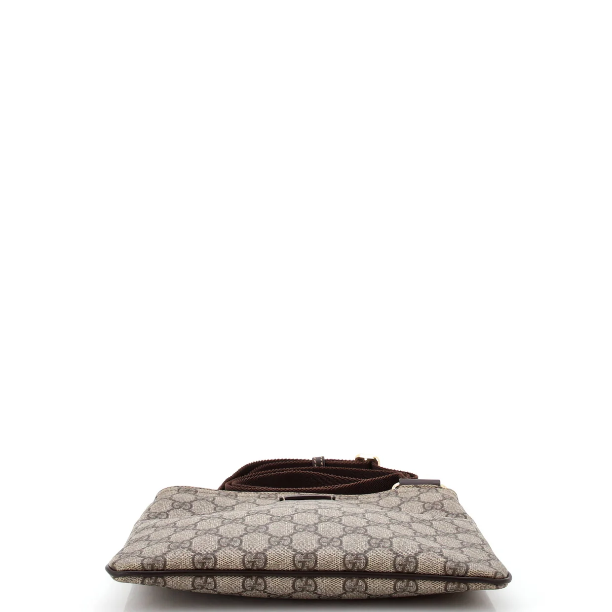 Zip Top Messenger Bag GG Coated Canvas Small - Deep Luxury