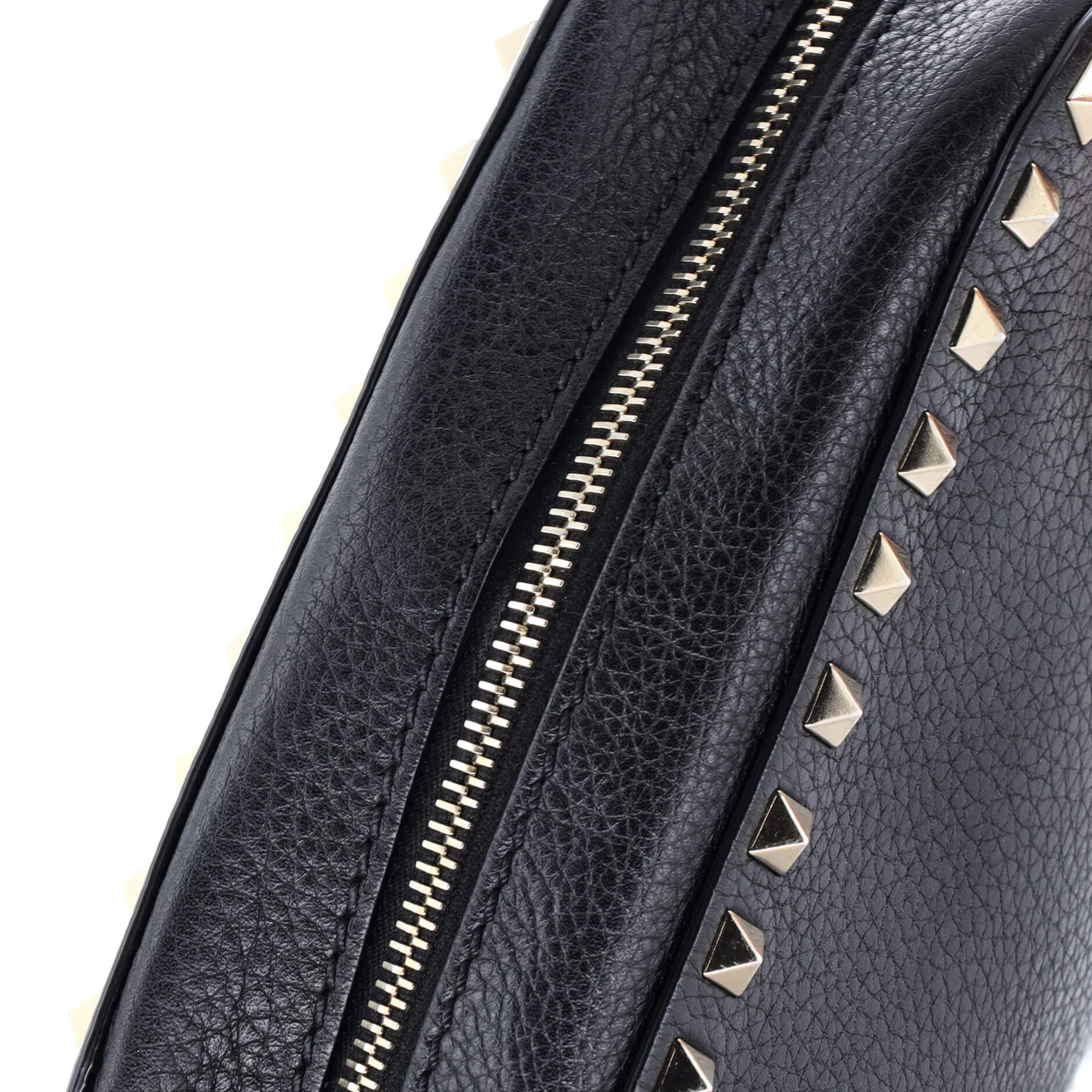 Rockstud Camera Crossbody Bag Leather - Deep Luxury