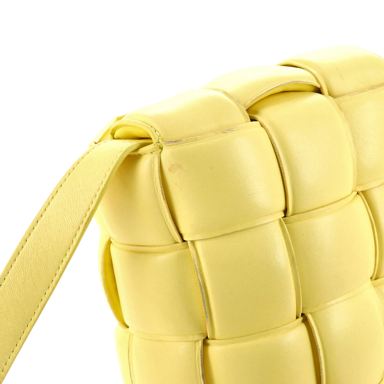 Cassette Crossbody Bag Padded Maxi Intrecciato Leather - Deep Luxury