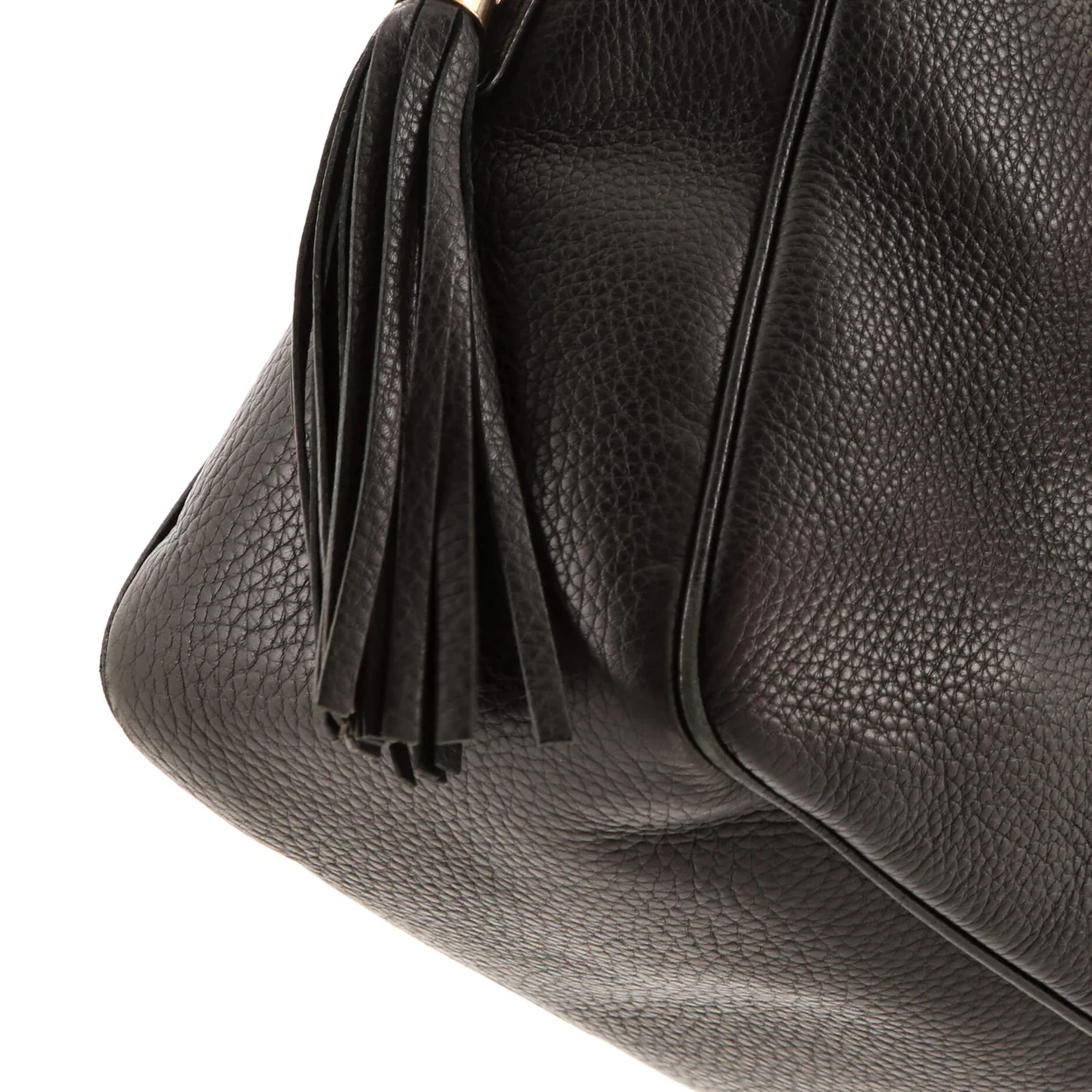 Soho Chain Zip Shoulder Bag Leather Medium - Deep Luxury