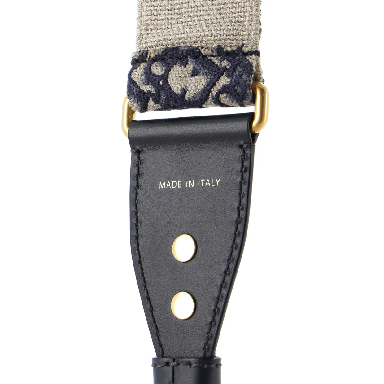 Shoulder Strap Embellished Oblique Canvas - Deep Luxury