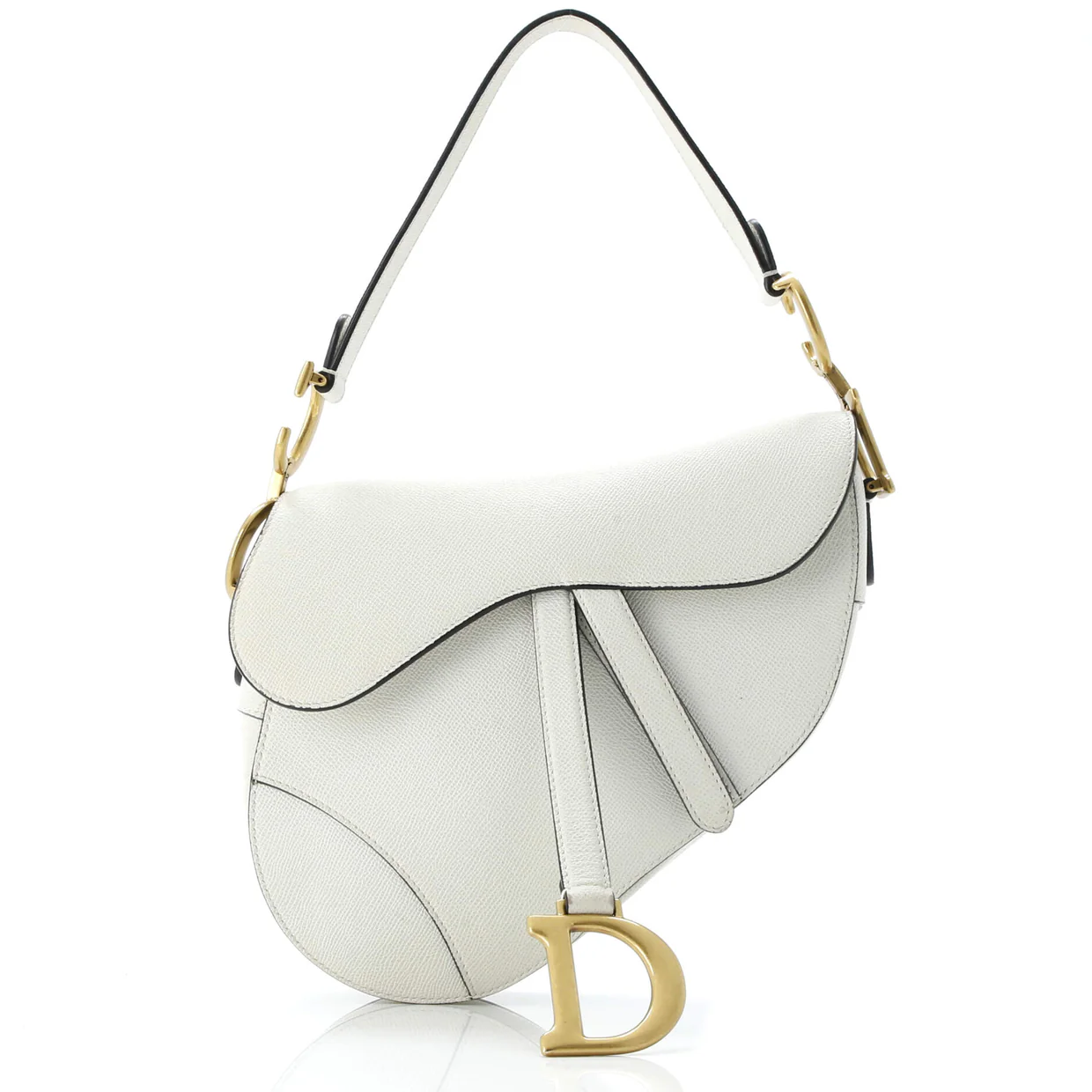 Saddle Handbag Leather Medium - Deep Luxury