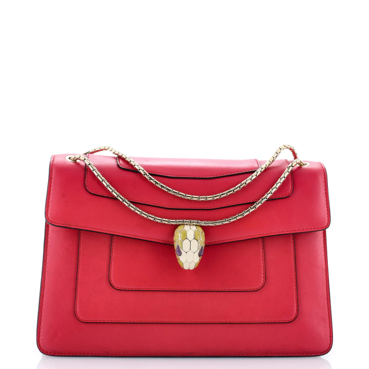Serpenti Forever Shoulder Bag Leather Medium - Deep Luxury