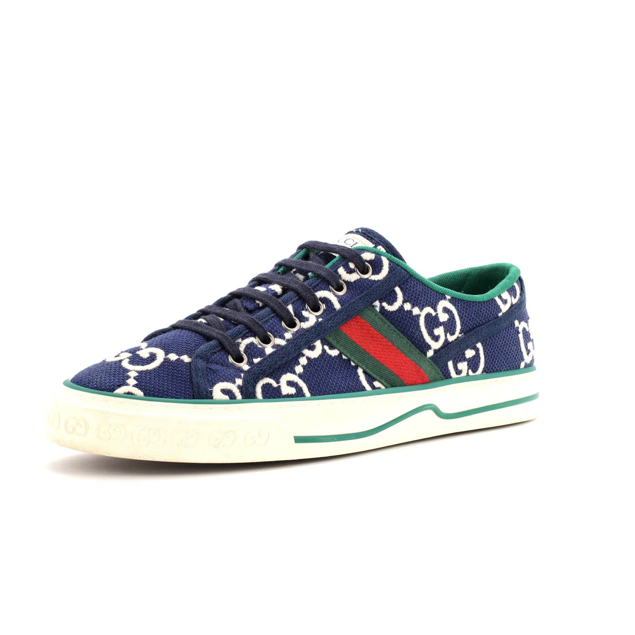 1977 Tennis Sneakers GG Embroidered Canvas - Deep Luxury