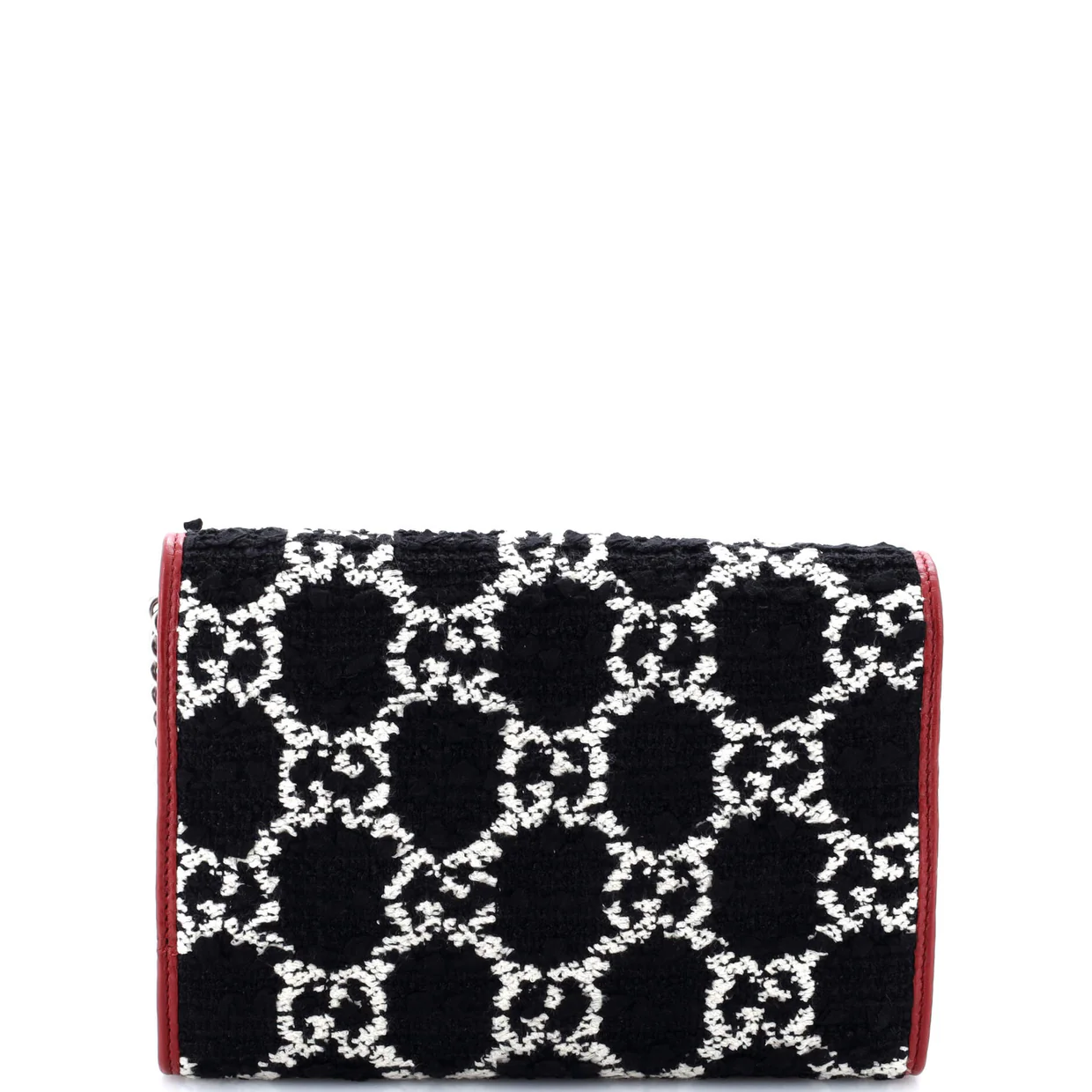 Dionysus Chain Wallet GG Tweed Small - Deep Luxury