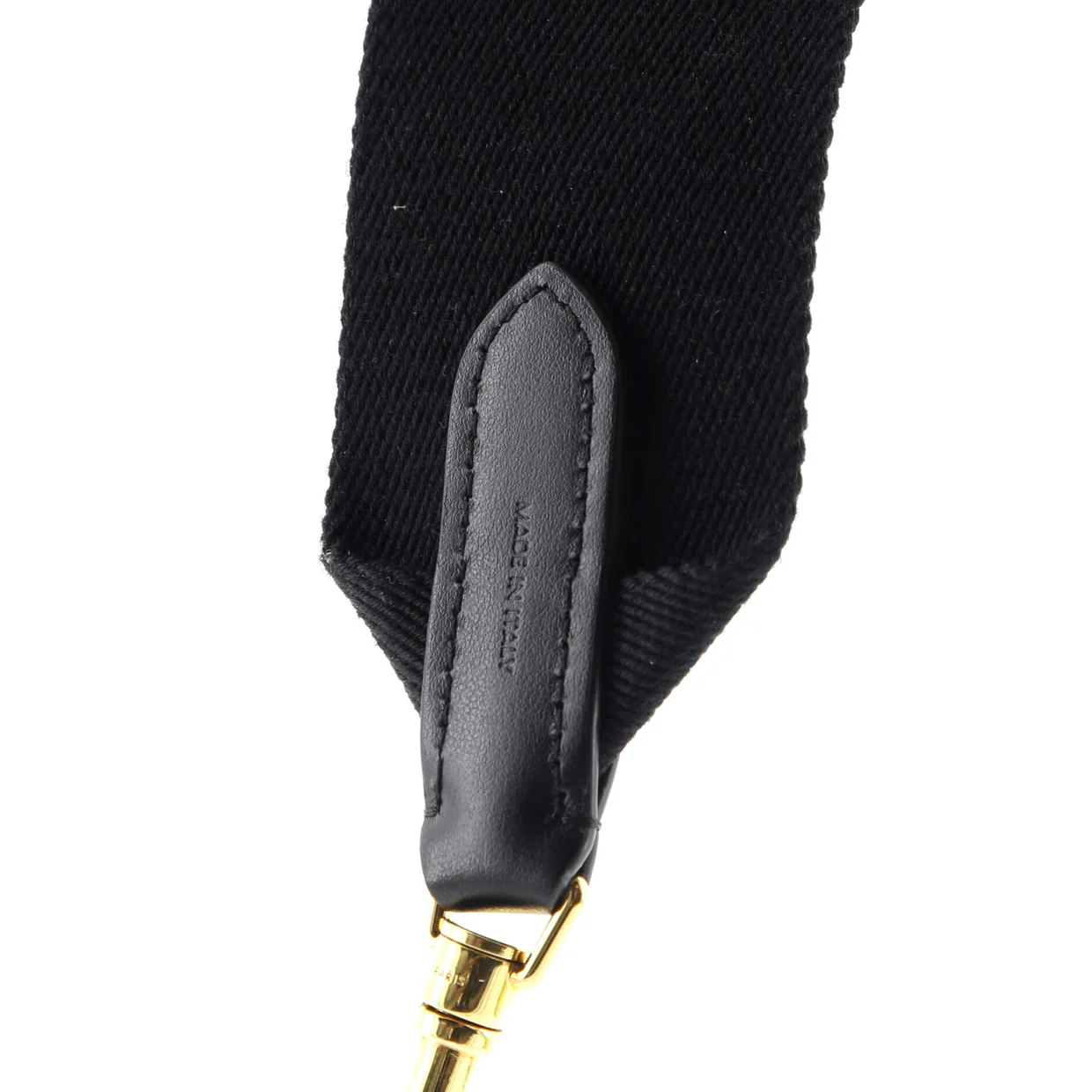 Logo Shoulder Strap Jacquard Wool Long - Deep Luxury